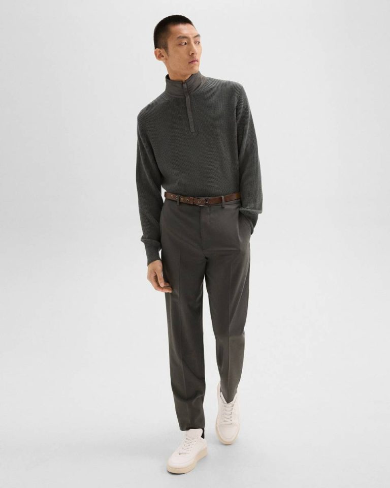 Theory Dusk Pants Relaxed Pant In Wool Gabardine Men - 5