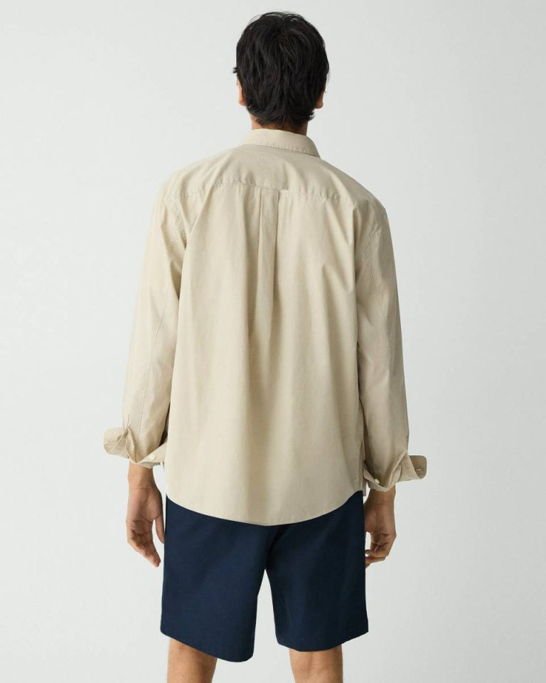 Theory Earl Grey Men Weekend Shirt In Cotton Shirts - 3