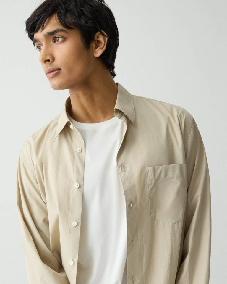 Theory Earl Grey Men Weekend Shirt In Cotton Shirts - 4