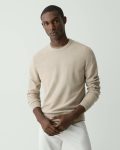 Theory Earl Grey Sweaters + Cardigans Men Riland Crewneck Sweater In Light Bilen - 1