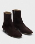 Theory Hickory Women Zip Bootie In Suede Shoes - 4