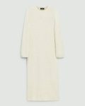 Theory Ivory Bouclé Midi Dress In Cotton-Blend Women Dresses - 5