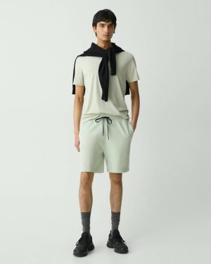 Theory Light Greenstone Men Pants Sweat Short In Light Bilen - 1