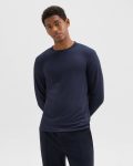 Theory Men Essential Long-Sleeve Tee In Anemone Modal Jersey Baltic T-Shirts + Polos - 2