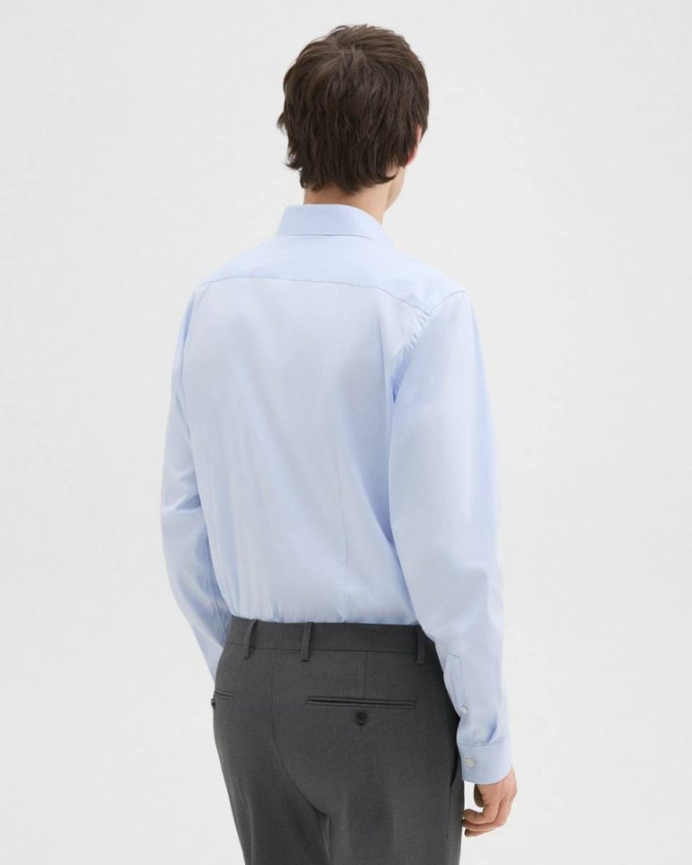 Theory Men Sylvain Shirt In Good Cotton Olympic Shirts - 3
