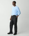 Theory Men Wide-Leg Drawstring Pant In Cotton-Blend Pants Black - 2