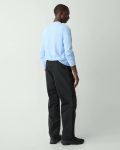 Theory Men Wide-Leg Drawstring Pant In Cotton-Blend Pants Black - 3