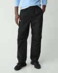 Theory Men Wide-Leg Drawstring Pant In Cotton-Blend Pants Black - 4