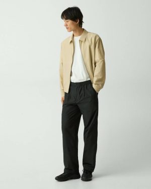 Theory Pants Black Men Pleated Drawstring Pant In Cotton-Blend - 1