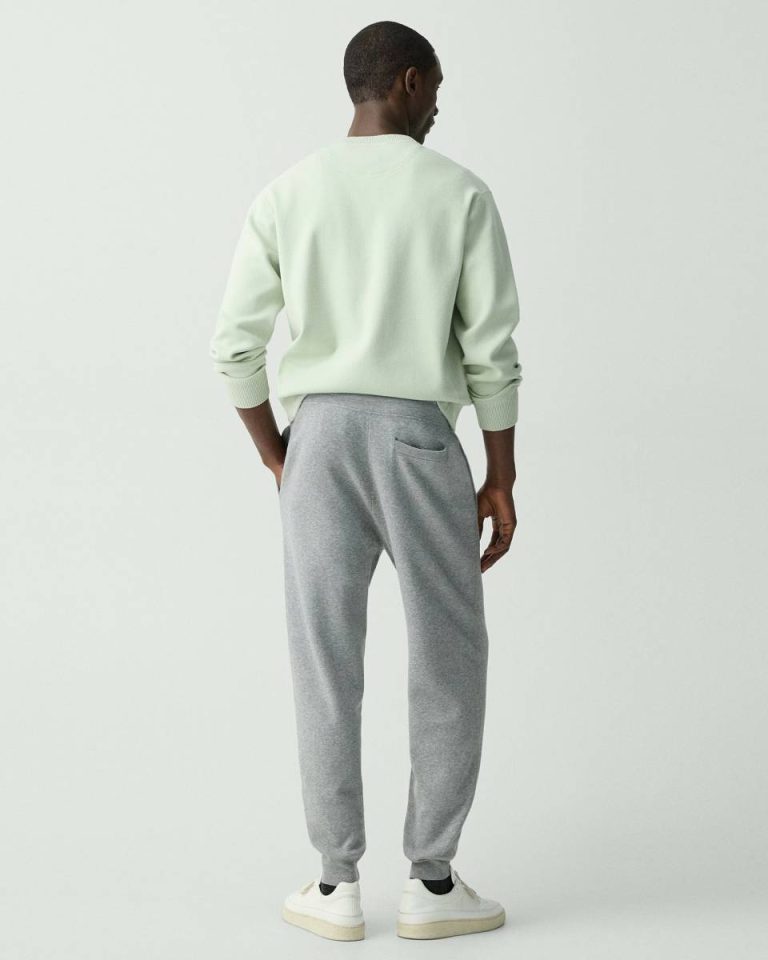 Theory Pants Men Drawstring Jogger In Fine Bilen Melange Grey - 3