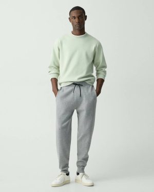Theory Pants Men Drawstring Jogger In Fine Bilen Melange Grey - 1
