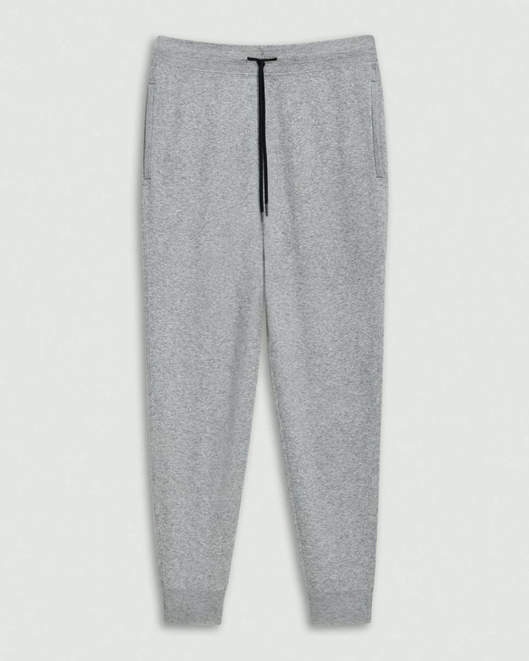 Theory Pants Men Drawstring Jogger In Fine Bilen Melange Grey - 5