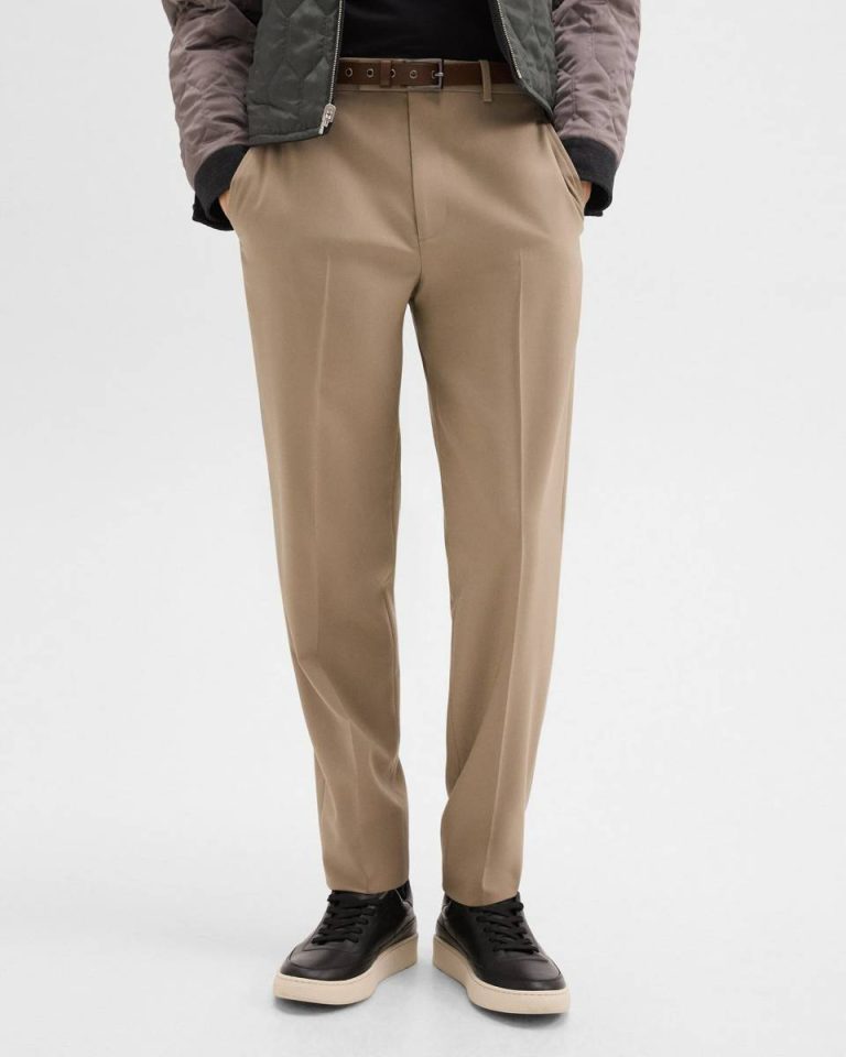 Theory Pants Men Relaxed Pant In Wool Gabardine Barley - 4