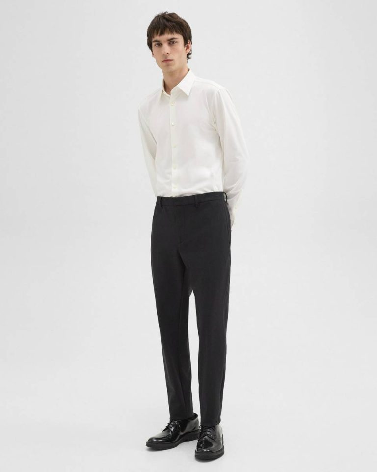 Theory Pants Men Zaine Pant In Precision Ponte Black - 2