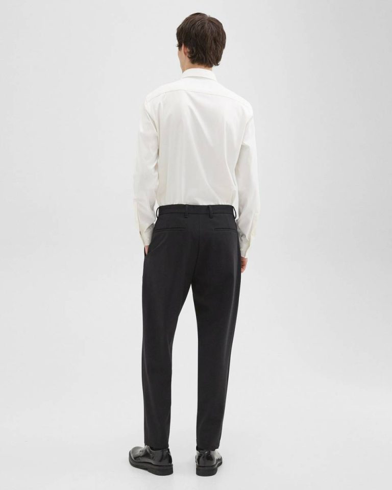 Theory Pants Men Zaine Pant In Precision Ponte Black - 3
