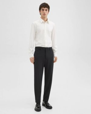 Theory Pants Men Zaine Pant In Precision Ponte Black - 1