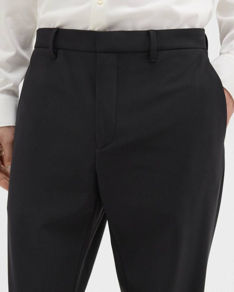 Theory Pants Men Zaine Pant In Precision Ponte Black - 4