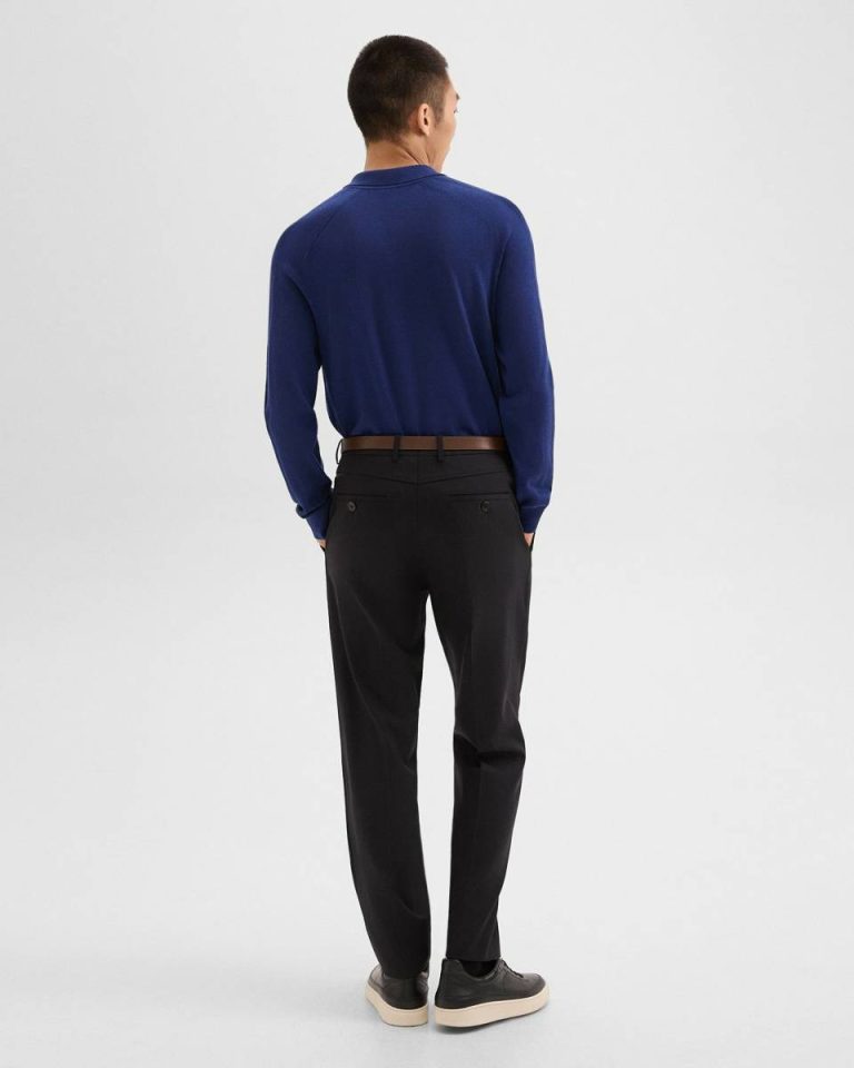 Theory Pants Relaxed Pant In Wool Gabardine Men Black - 3