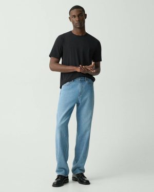 Theory Pants Super Light Wash Men Straight Jean In Denim - 1