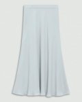 Theory Pearl Blue Midi Pull-On Skirt In Silk Georgette Skirts Women - 5
