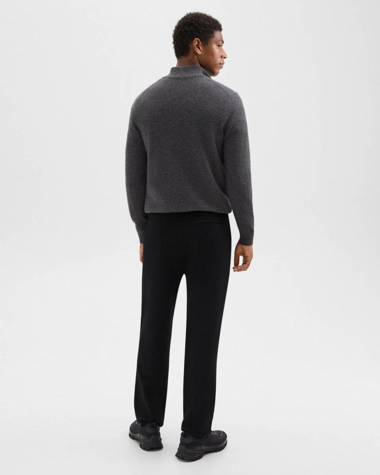Theory Relaxed Pant In Light Bilen Men Black Pants - 3