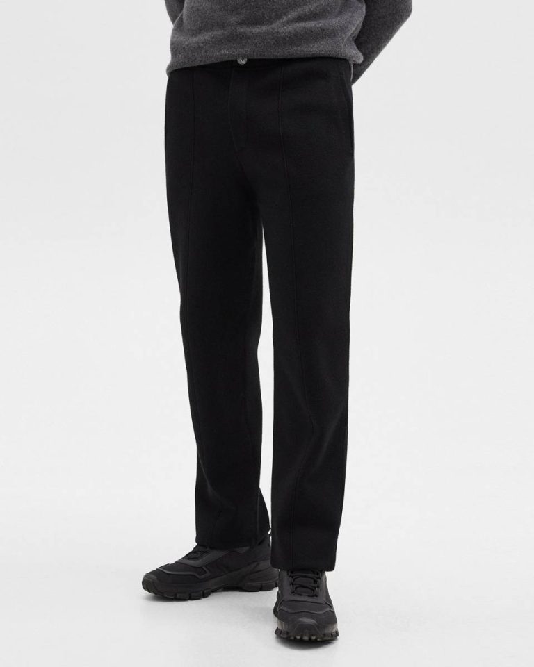 Theory Relaxed Pant In Light Bilen Men Black Pants - 4