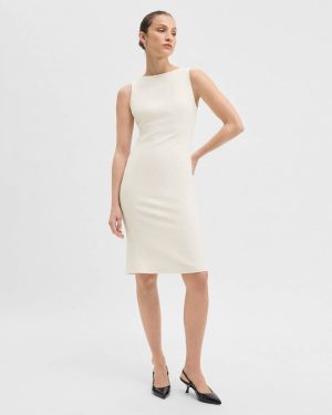 Theory Rice Dresses Flared Dress In Admiral Crepe Women - 1