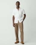 Theory Shirts Irving Short-Sleeve Shirt In Relaxed Linen Men White - 5