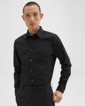 Theory Shirts Sylvain Shirt In Good Cotton Black Men - 2