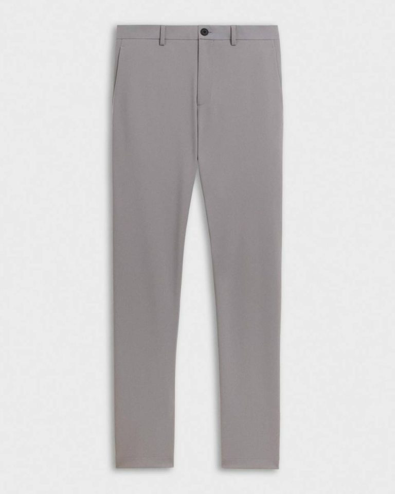 Theory Soft Grey Pants Men Zaine Pant In Precision Ponte - 5