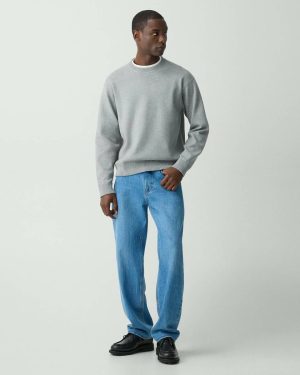 Theory Straight Jean In Denim Men Pants Mid Blue - 1