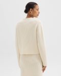 Theory Sweaters + Cardigans Crewneck Sweater In Felted Wool-Cashmere Women Ivory - 3