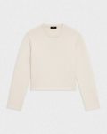 Theory Sweaters + Cardigans Crewneck Sweater In Felted Wool-Cashmere Women Ivory - 5