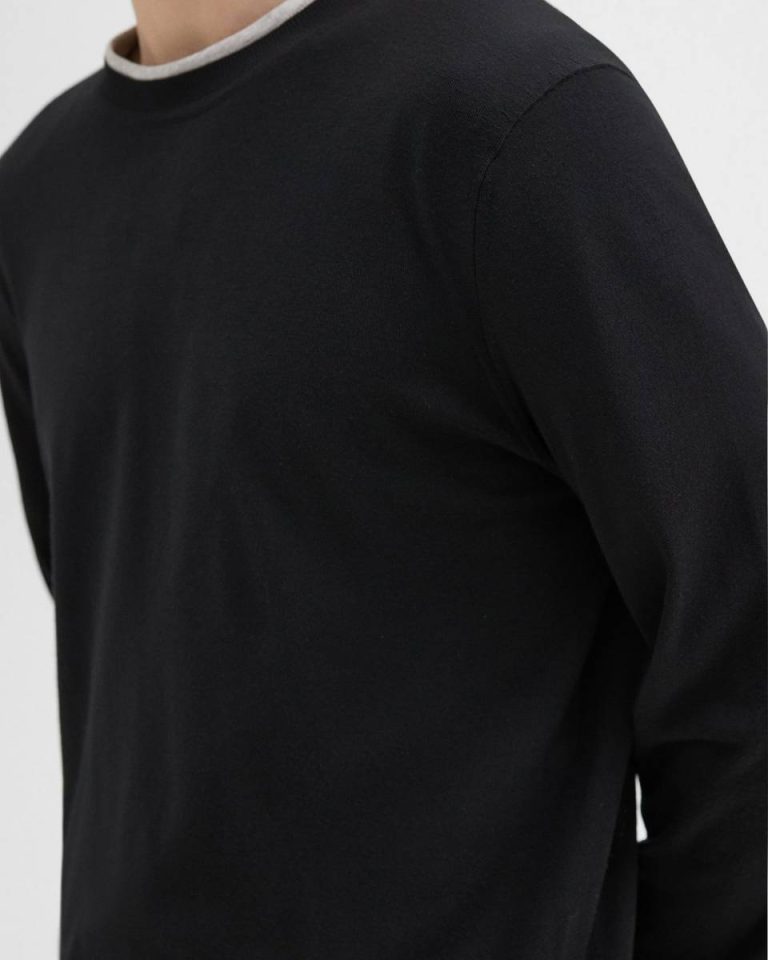 Theory Sweaters + Cardigans Crewneck Sweater In Regal Wool Men Black - 4