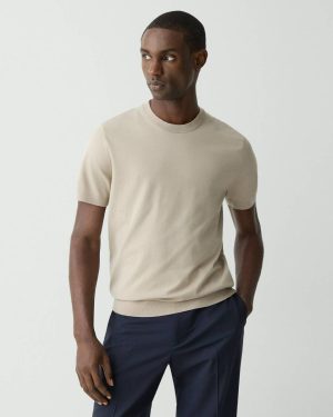 Theory Sweaters + Cardigans Earl Grey Men Soris Tee In Light Bilen - 1