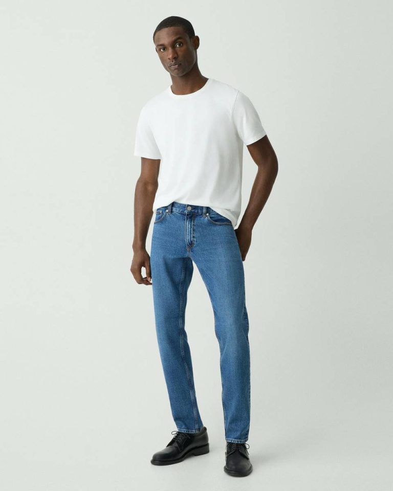 Theory T-Shirts + Polos Precise Tee In Cotton Jersey Men White - 5