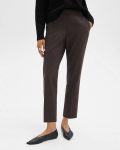Theory Treeca Pull-On Pant In Sleek Flannel Pants Hickory Melange Women - 4