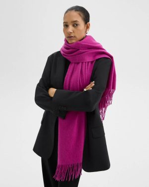 Theory Wildflower Women Classic Scarf In Cashmere Hats, Gloves + Scarves - 1