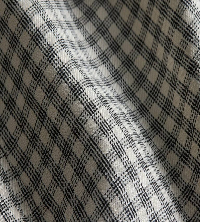 Theory Women Dresses A-Line Mini Dress In Checked Linen-Blend Cream Multi - 5