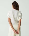 Theory Women Sweaters + Cardigans New Ivory Flutter Sleeve Top In Regal Wool - 3