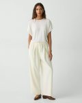Theory Women Sweaters + Cardigans New Ivory Flutter Sleeve Top In Regal Wool - 5