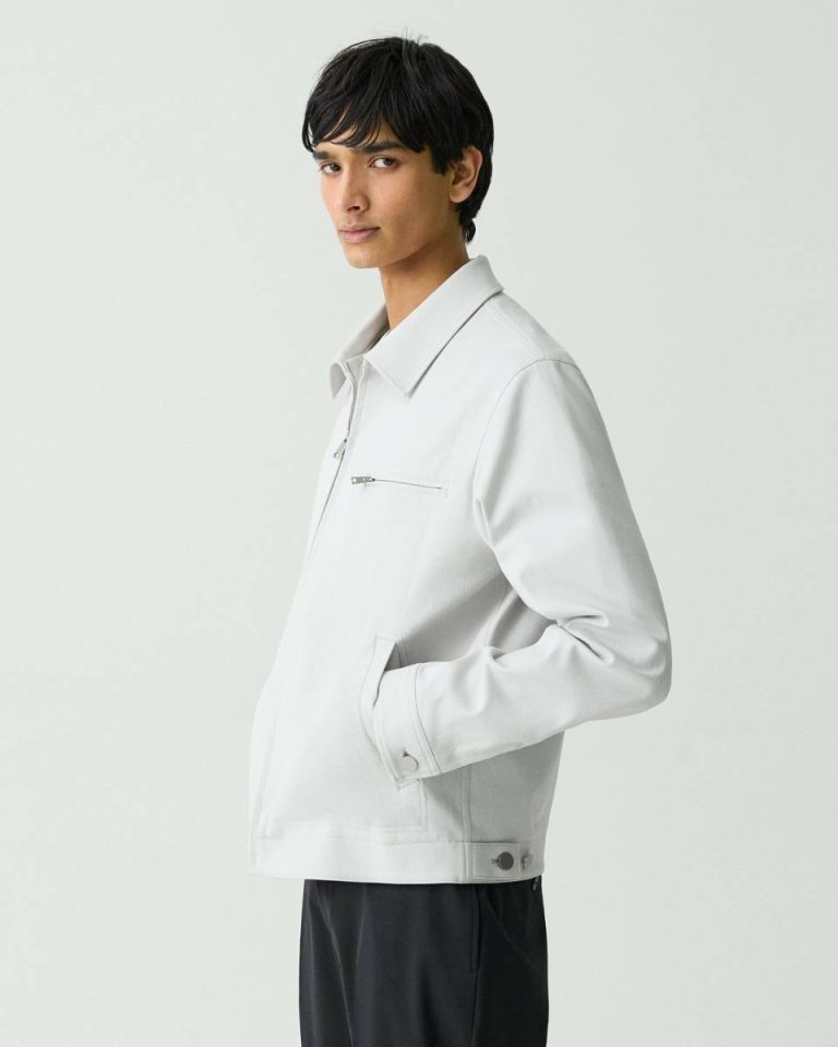 Theory Workwear Jacket In Neoteric Twill Fog Men Outerwear - 2