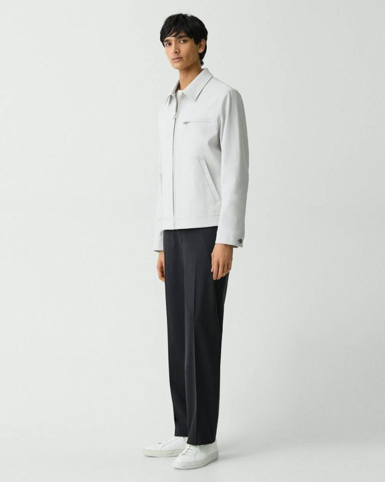 Theory Workwear Jacket In Neoteric Twill Fog Men Outerwear - 5