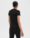 Tiny Tee In Organic Cotton Black T-Shirts + Tank Tops Women Theory - 3