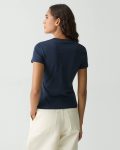 Tiny Tee In Organic Cotton T-Shirts + Tank Tops Women Theory Nocturne Navy - 3