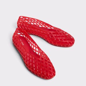 Treschic Red Women's Jelly Sandals & Flip Flops Ballet Flats Aldo Women Red - 1
