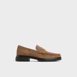 Tucker Other Brown Leather Suede Men's Dress Shoes Other Brown Leather Suede Loafers & Slip-Ons Men Aldo - 1