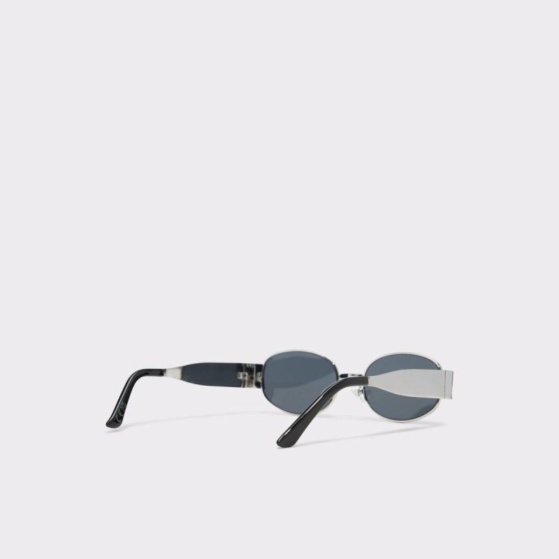 Unirerin Silver Women's Round Silver Aldo Sunglasses Women - 3