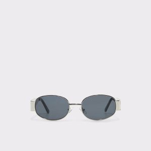 Unirerin Silver Women's Round Silver Aldo Sunglasses Women - 1