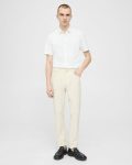 Warm Ivory Men Theory Pants Raffi 5-Pocket Pant In Neoteric Twill - 1